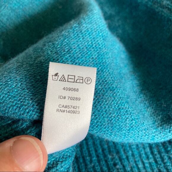 LOFT Blue Tunic Sweater With Flared Sleeves, S - Picture 7 of 7